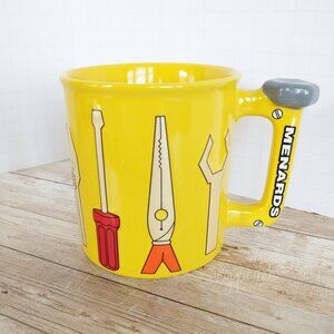 Menards Coffee Mug 3D Tools Yellow Novelty Gift Cup Handyman Fathers Day For Him